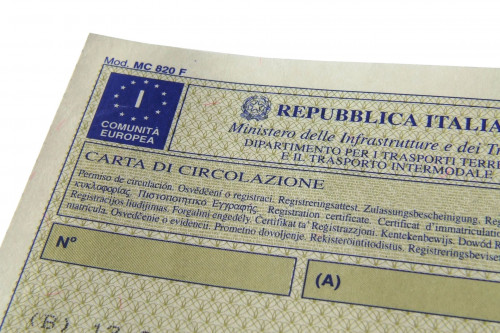 Documento unico circolazione