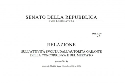 RAPPORTO GARANTE CONCORRENZA 2019